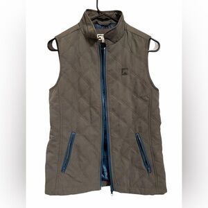 Riding Sport Women's Quilted Riding Vest with Blue Accents